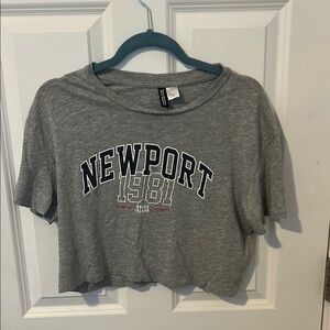 H&M Light Gray Casual Tee